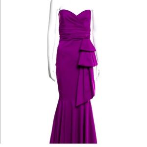 David Meister strapless evening gown,size 8.. Worn 1 time as a bridesmaid.